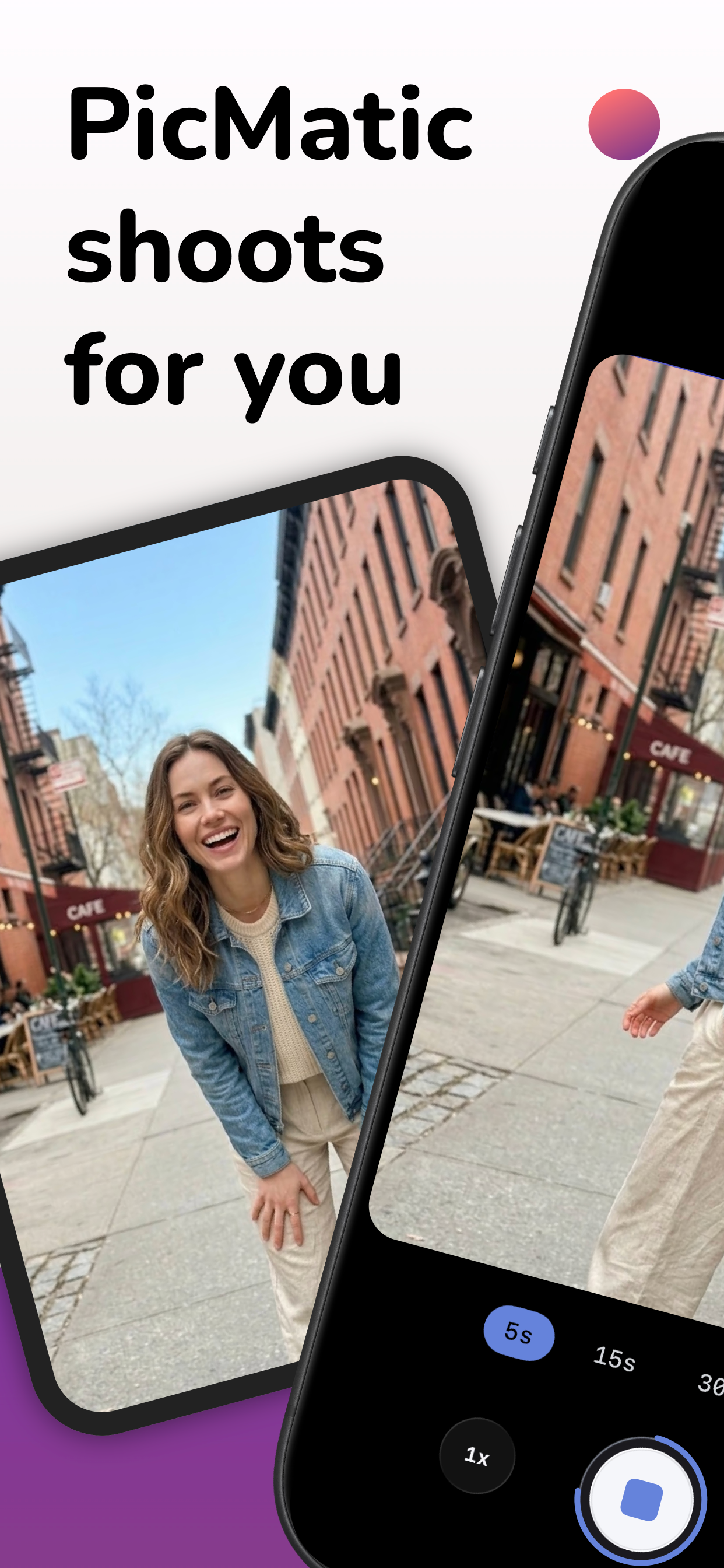 PicMatic app showing interval photo capture